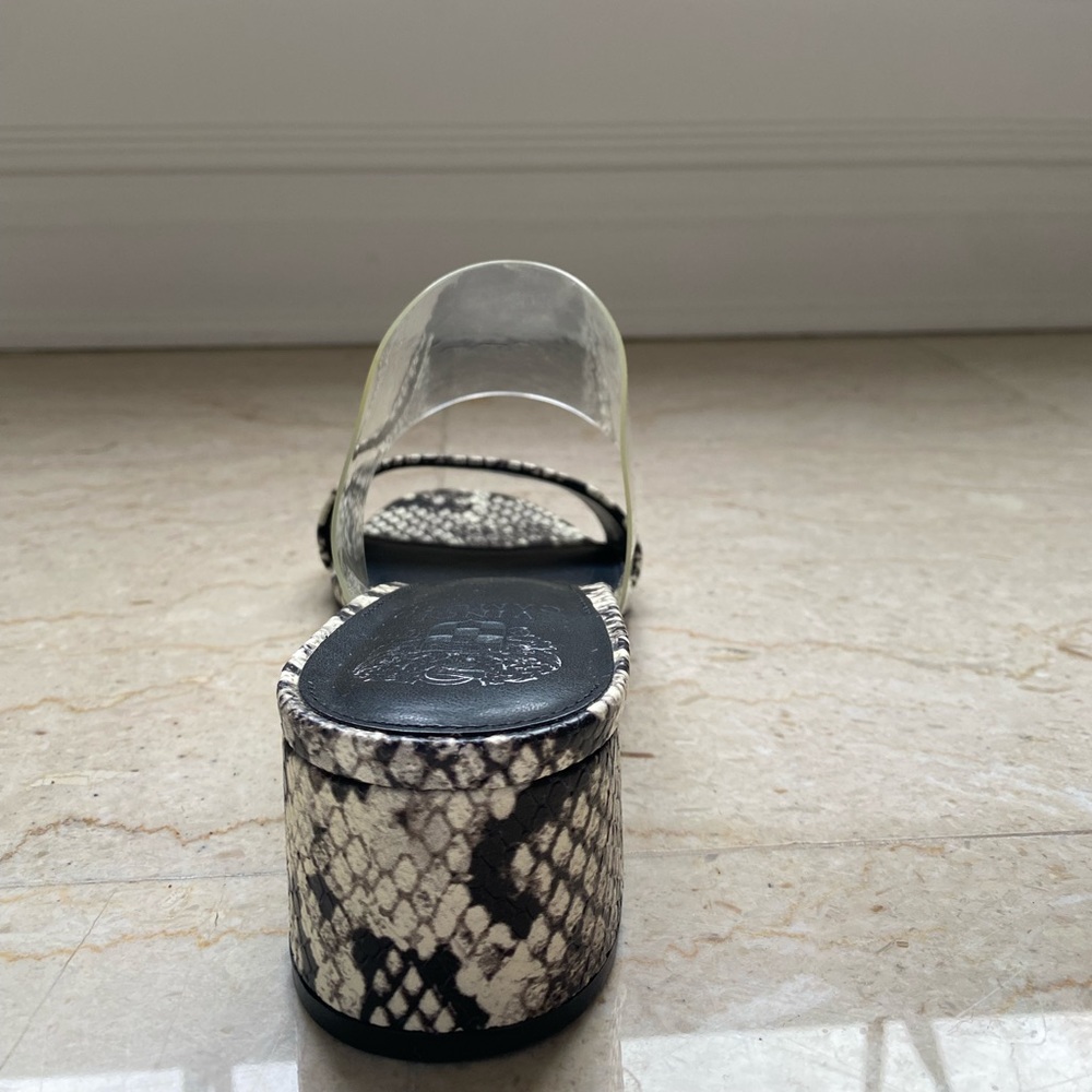 Vince Camuto Python Sandals With Clear Strap - image 4